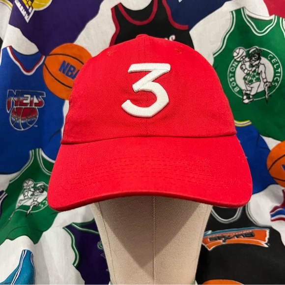 Chance the Rapper Red Adjustable Embroidered Hat